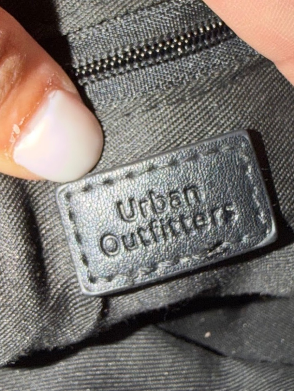 Urban Outfitters Black Vegan Leather Croc Mini Shoulder Bag Small Purse - Picture 7 of 9